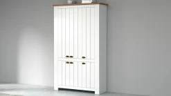 Scarpiera Apricena, 114x42h200 cm, Bianco e<Dmora Online