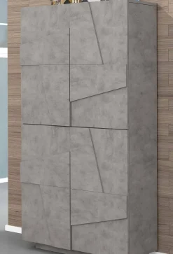 Scarpiera Archibal, cm 81x38h167,<Dmora New