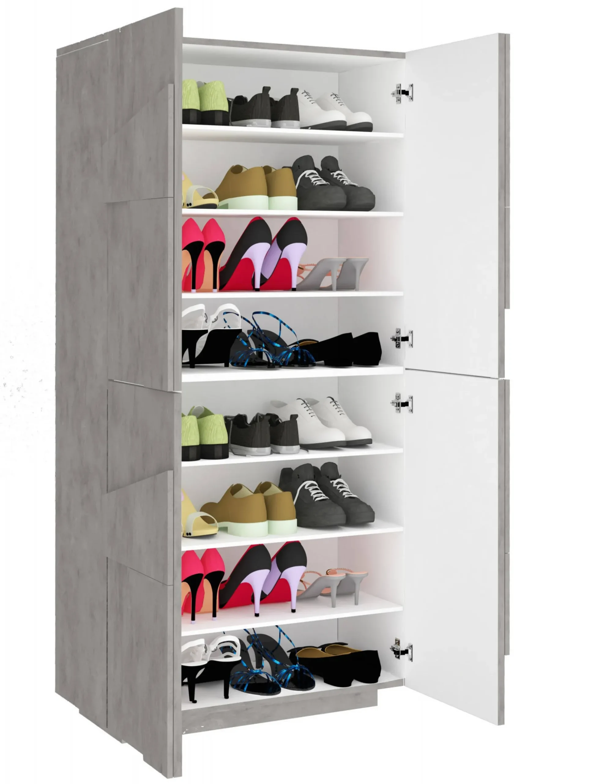 Scarpiera Archibal, cm 81x38h167,<Dmora New