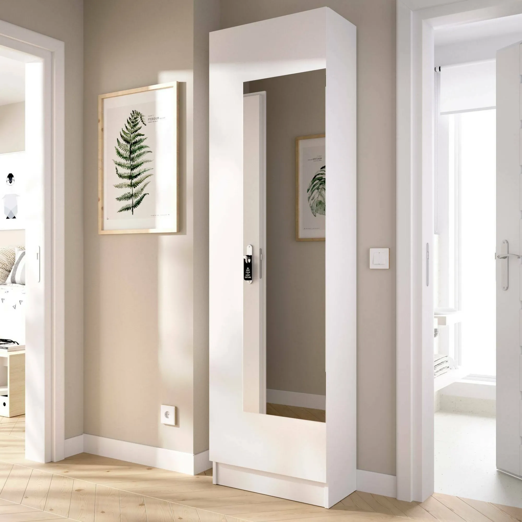 Scarpiera Arlanda, 50x27h186 cm,<Dmora New