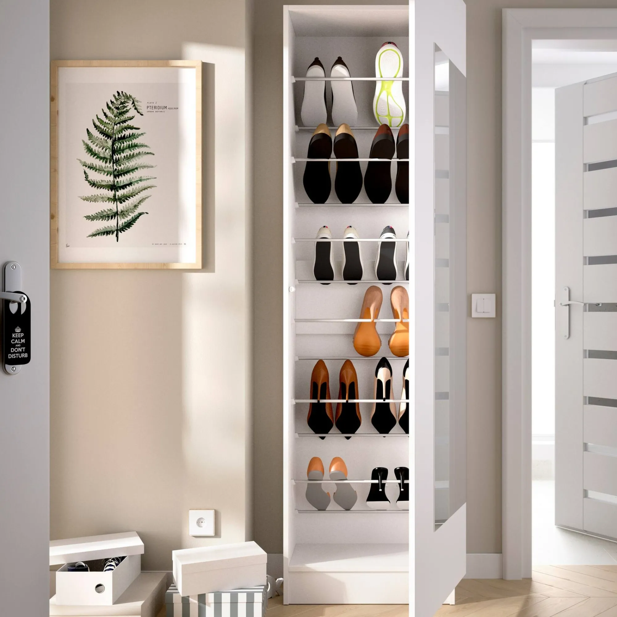 Scarpiera Arlanda, 50x27h186 cm,<Dmora New