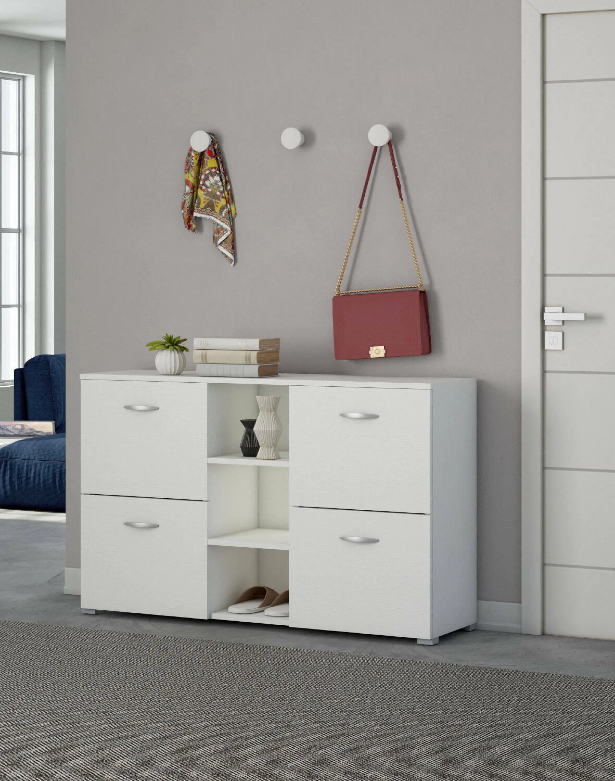 Scarpiera Artogne, , 125x35h80 cm<Dmora Discount