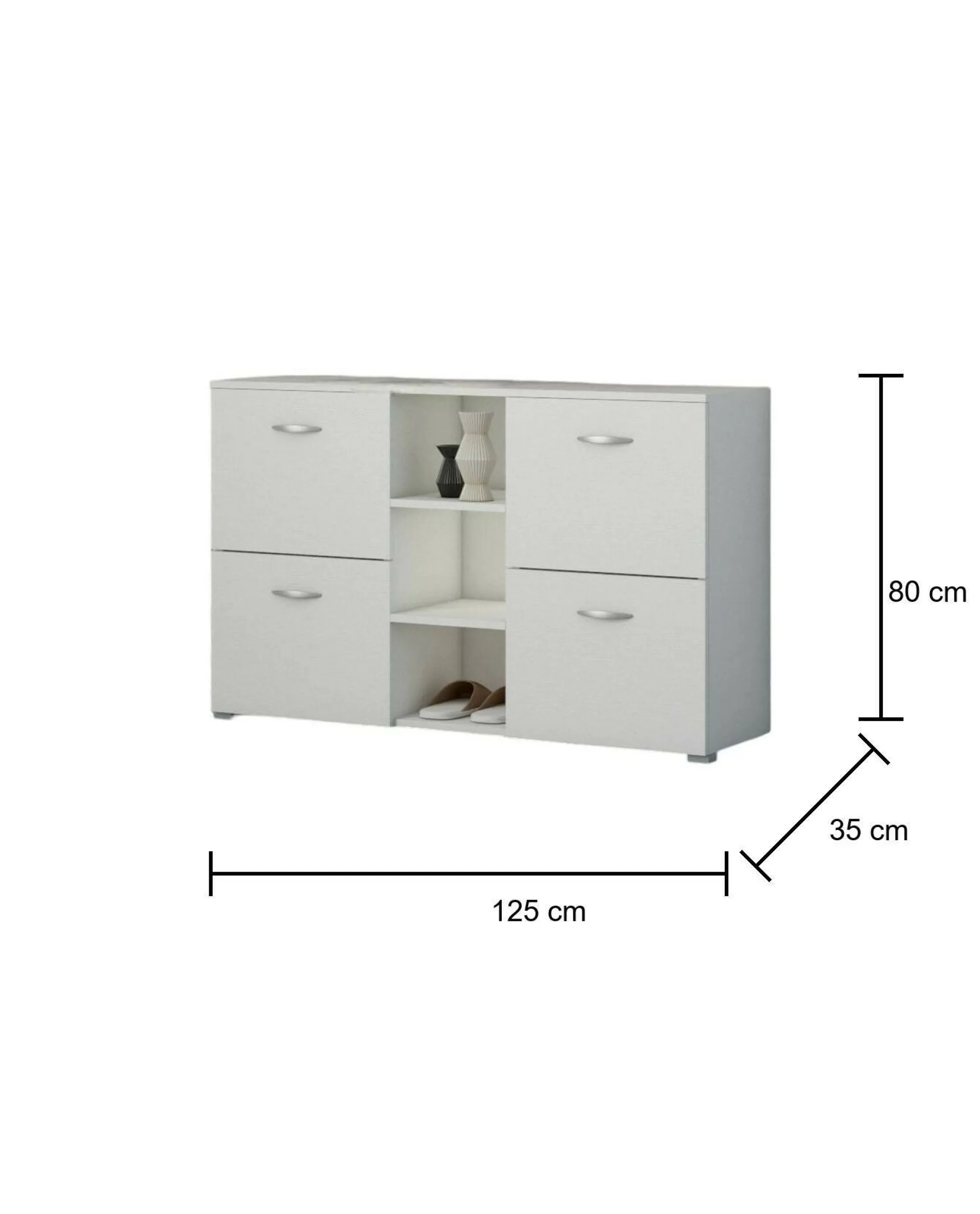 Scarpiera Artogne, , 125x35h80 cm<Dmora Discount
