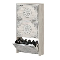 Scarpiera Asca, 60x22h113 cm, anticato<Dmora Outlet