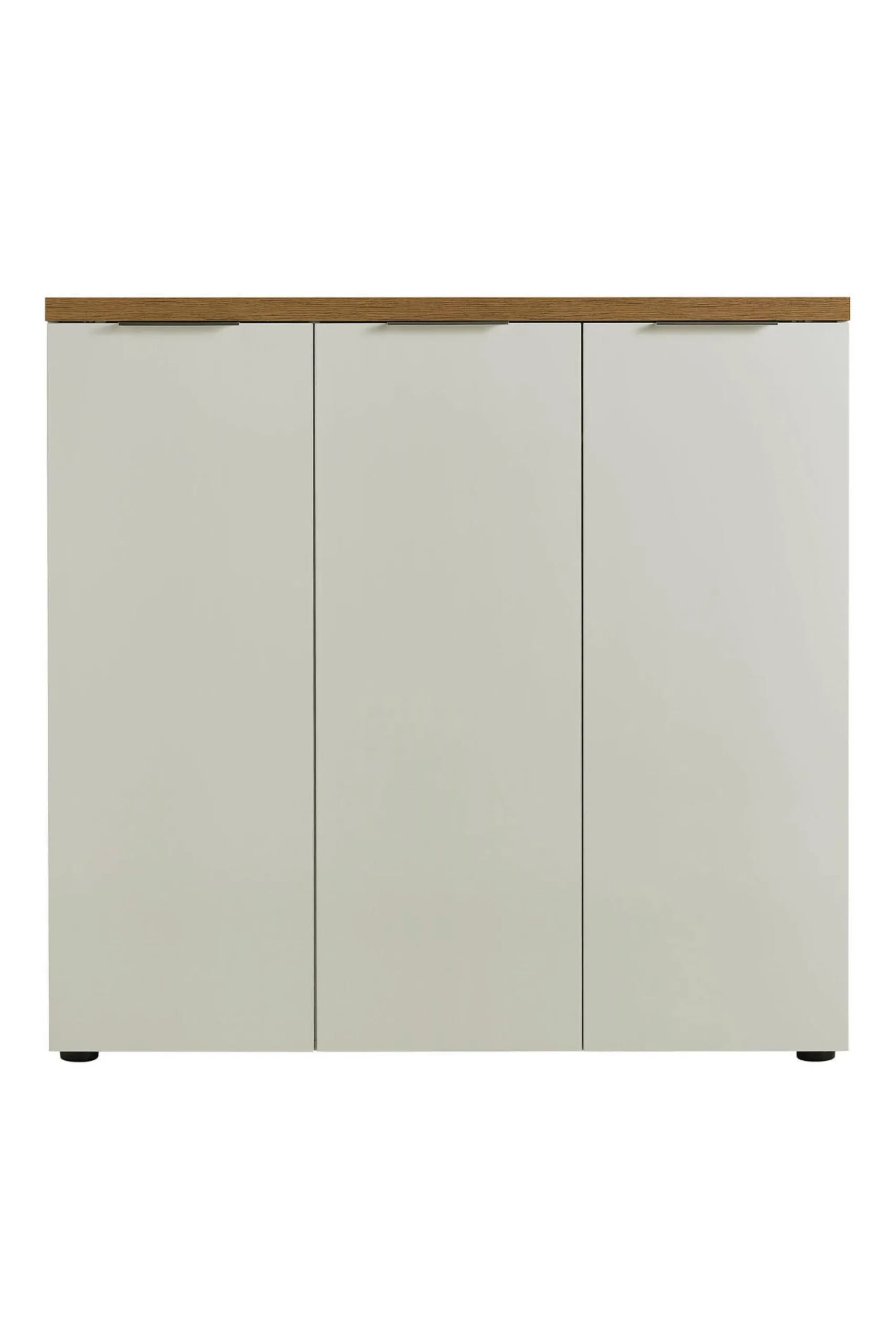 Scarpiera Aspidistra, 122x34h115 cm, Bianco lucido e Rovere<Dmora Shop