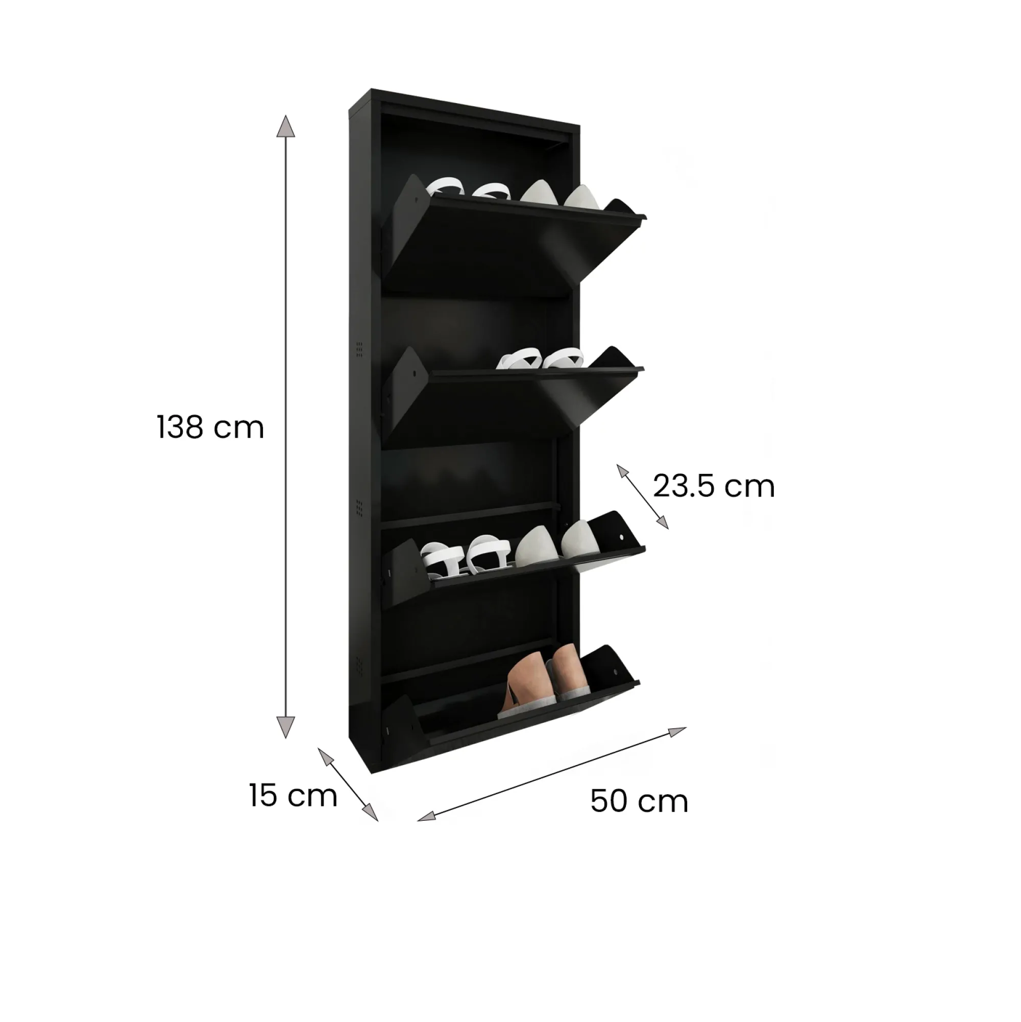 Scarpiera Axe, 50x15h138 cm,<Dmora Shop