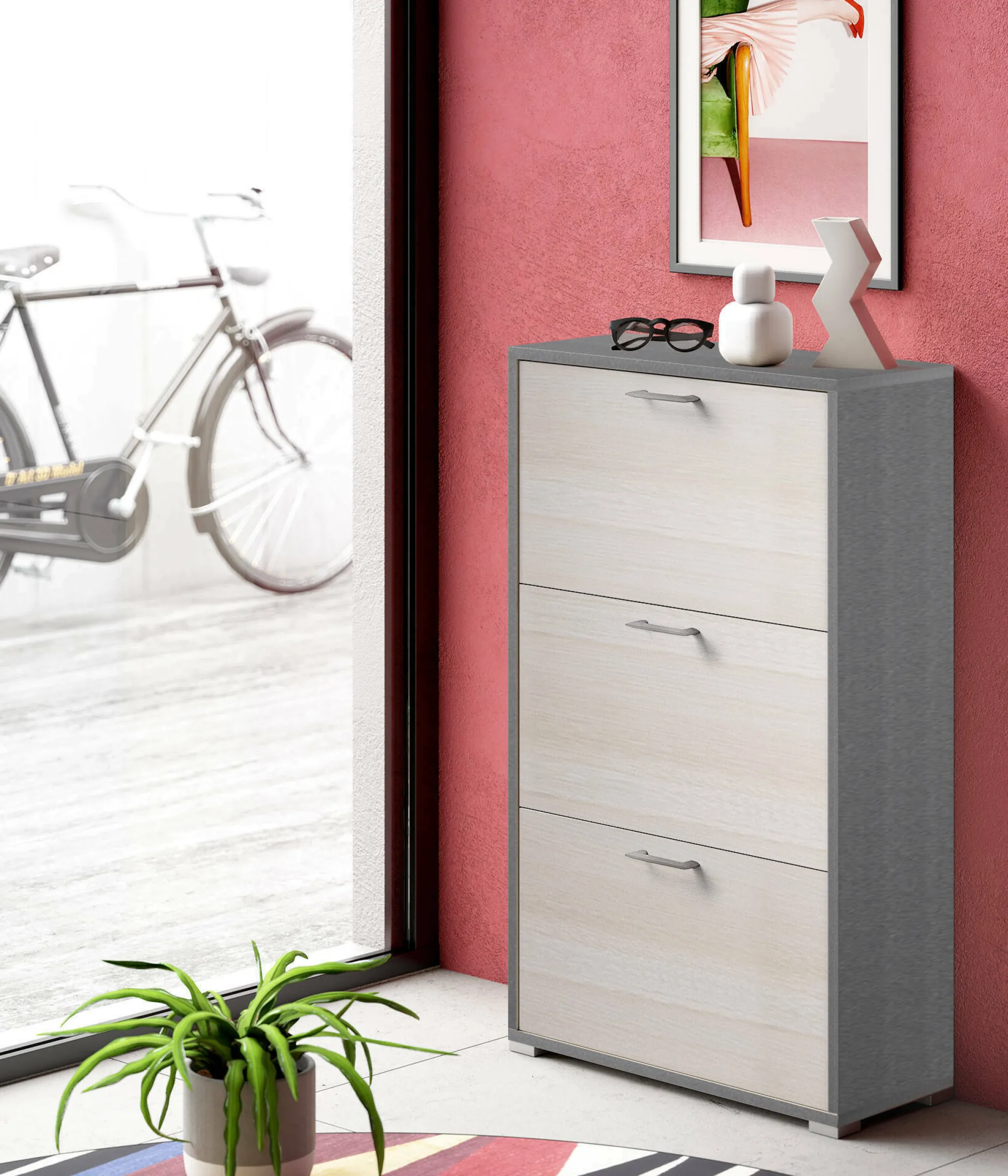 Scarpiera Axinite, 67x28h112 cm,<Dmora Sale
