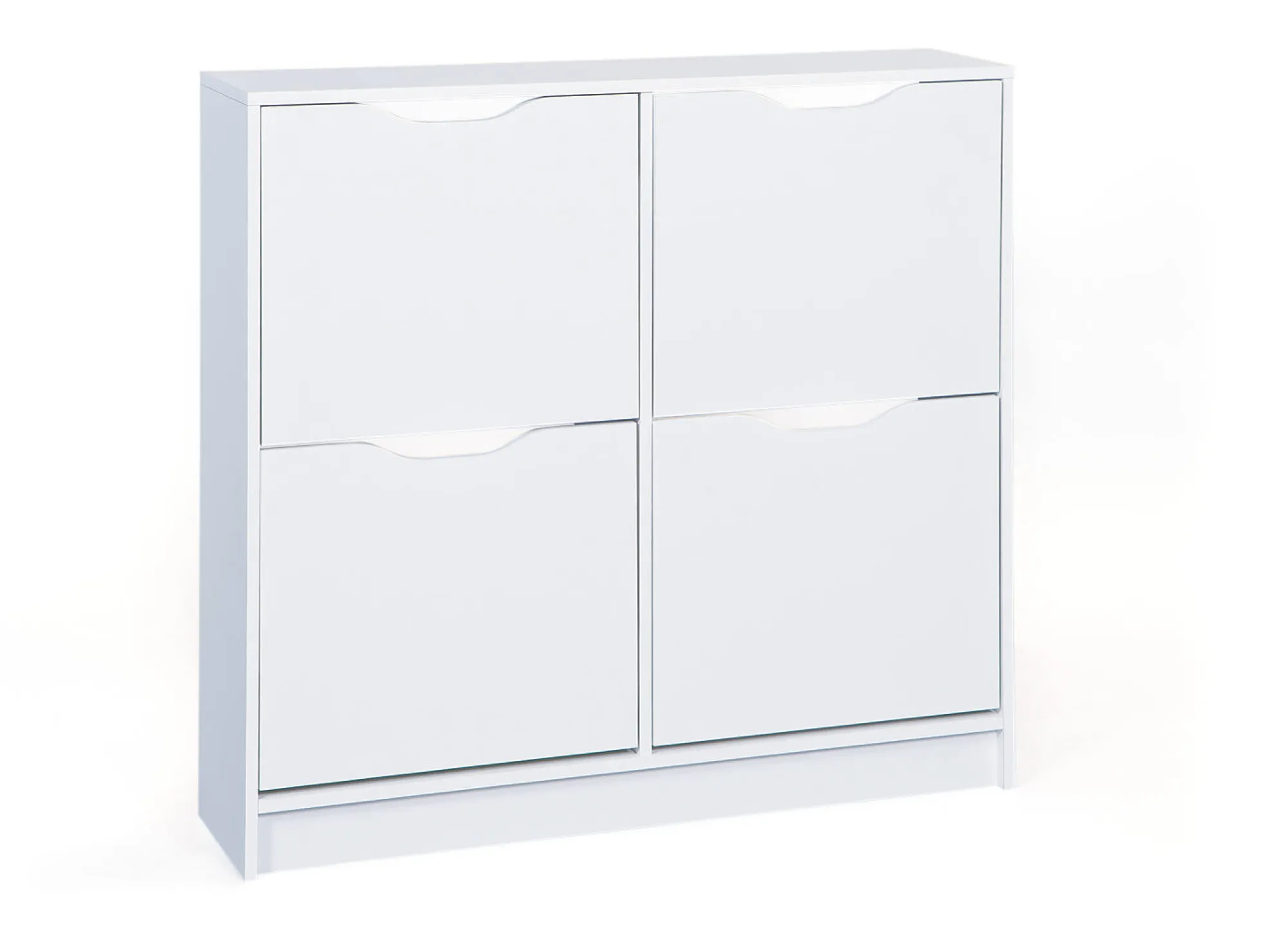 Scarpiera Beckum, Mobile portascarpe, Armadio da ingresso multiuso, Mobiletto per calzature, 90x100 h25 cm,<Dmora Outlet