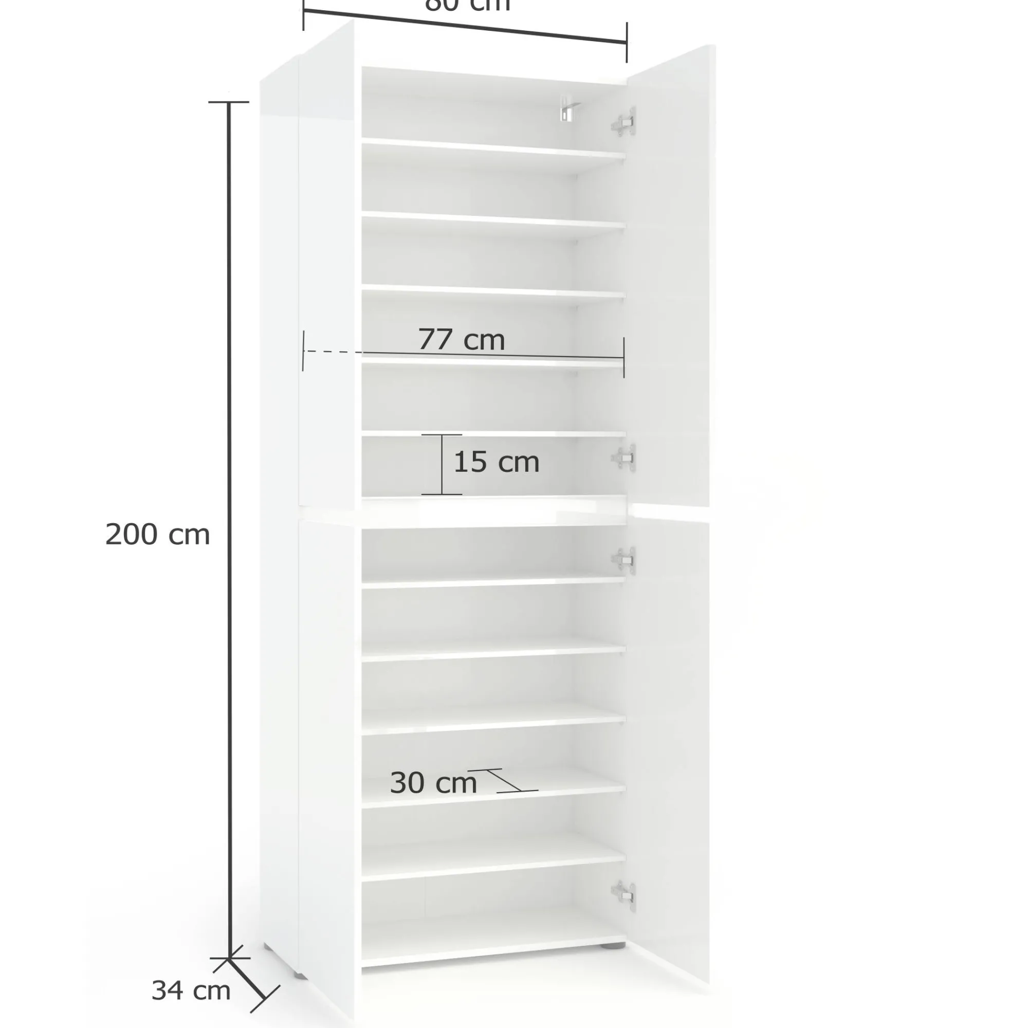 Scarpiera Bellante, 80x34h200 cm,<Dmora Cheap