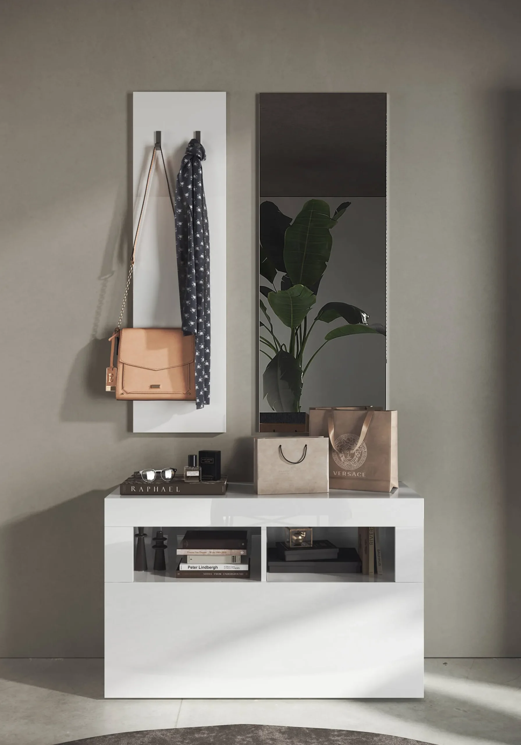 Scarpiera Bernardin, 91x35 h57 cm,<Dmora Store