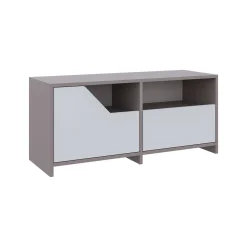 Scarpiera Berto, 105x37 h47 cm, Beige e Bianco<Dmora Shop