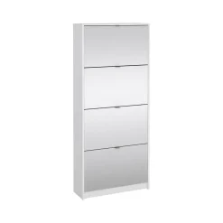 Scarpiera Bliss, Mobile portascarpe, Armadio da ingresso multiuso, Mobiletto per calzature, 24x70 h162 cm, Bianco<Dmora Flash Sale