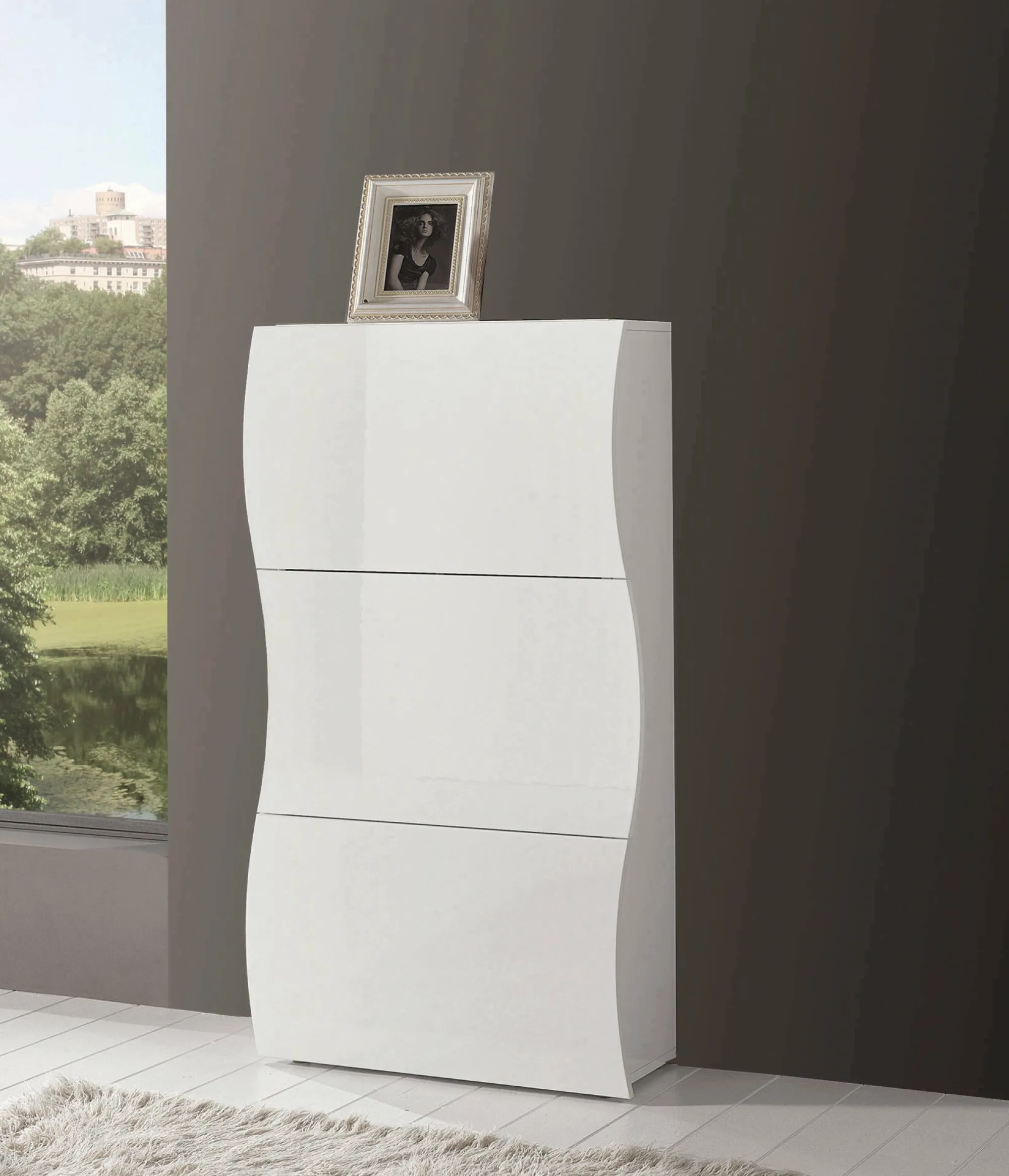 Scarpiera Borea, cm 71x27h122,<Dmora Fashion