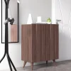 Scarpiera con due ante battenti e quattro ripiani interni, cm 70 x 37 x 88, colore<Dmora Fashion