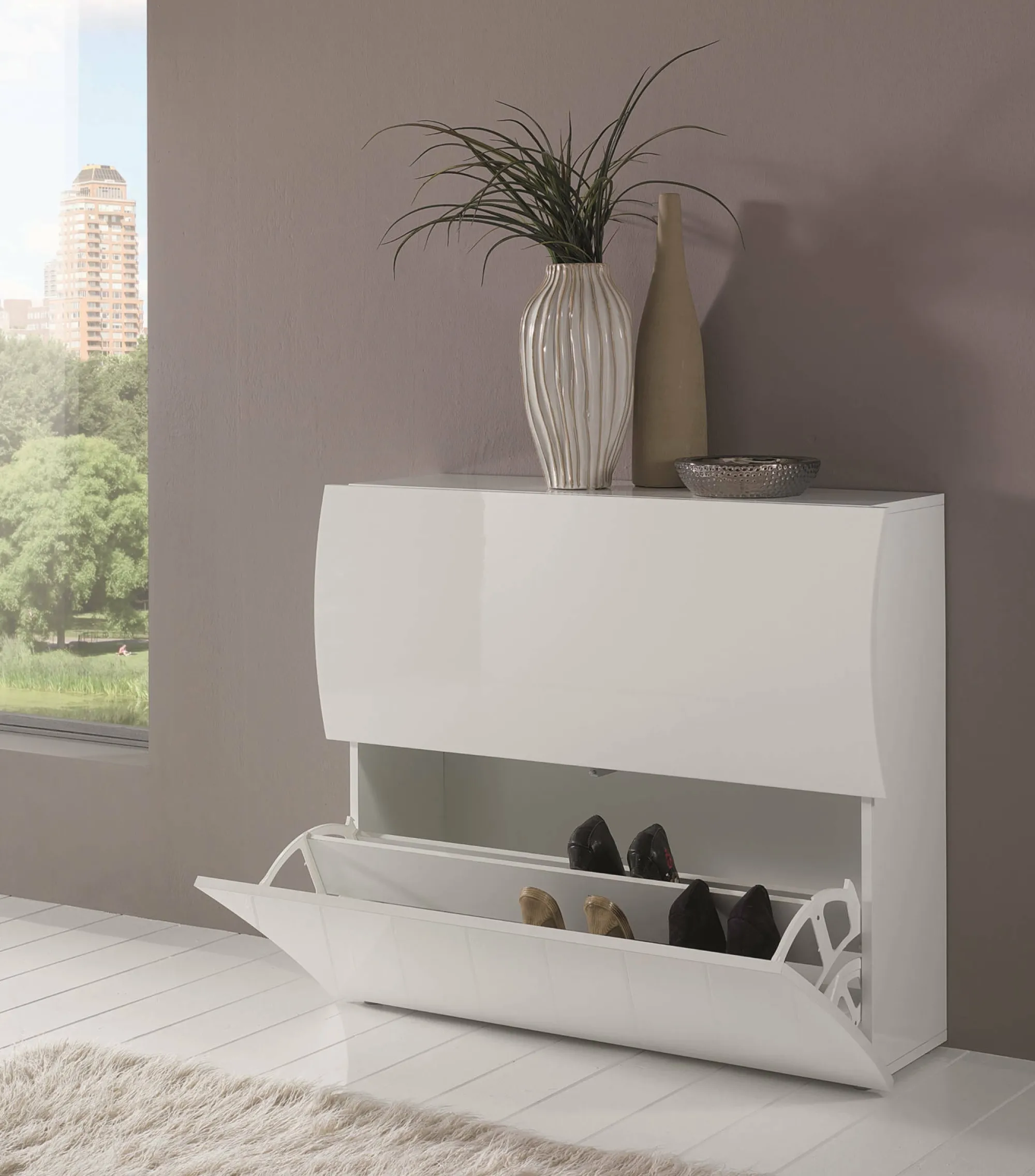 Scarpiera Dabayom, cm 101x27h82,<Dmora Sale