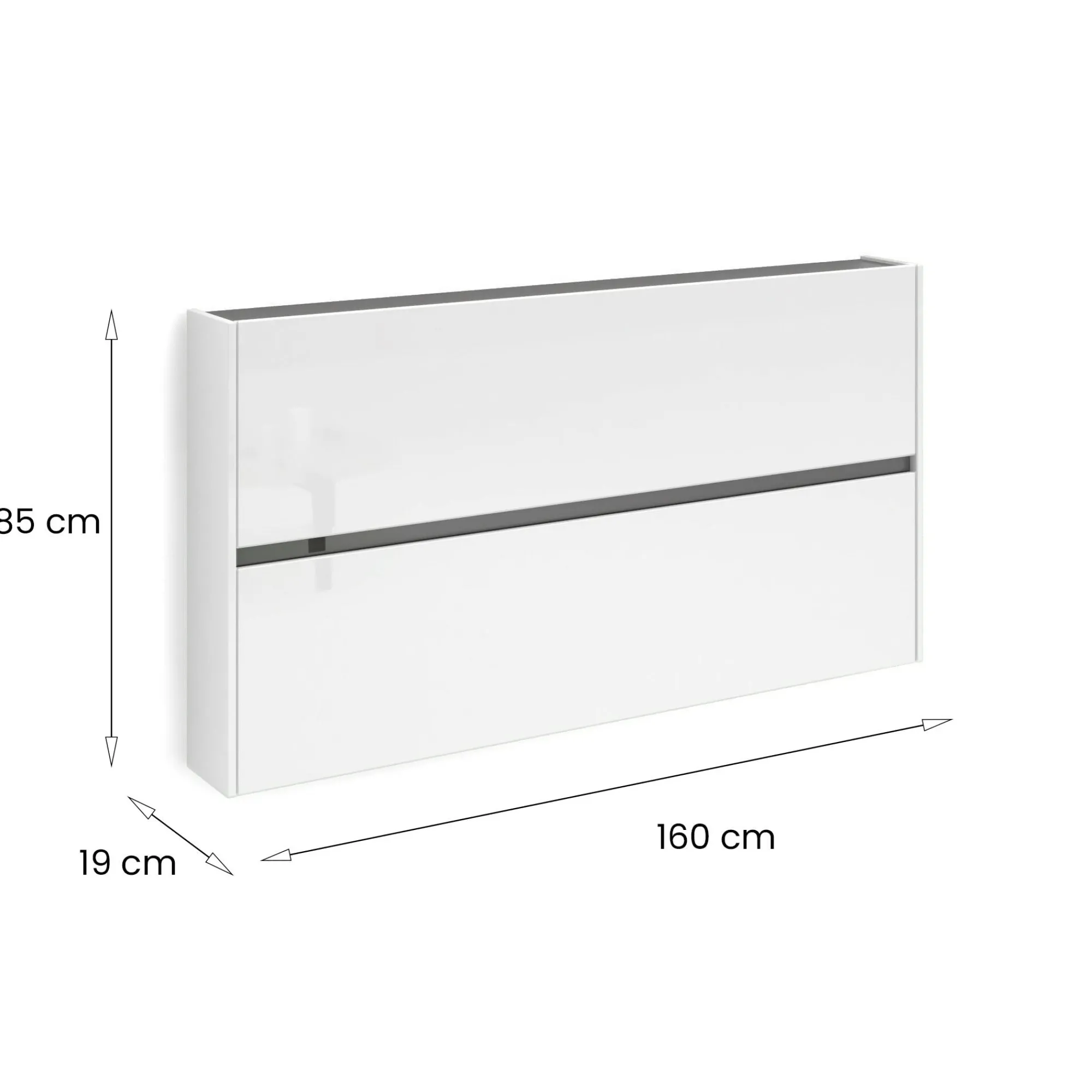 Scarpiera Dantonucc, 160x19h85 cm,<Dmora Discount