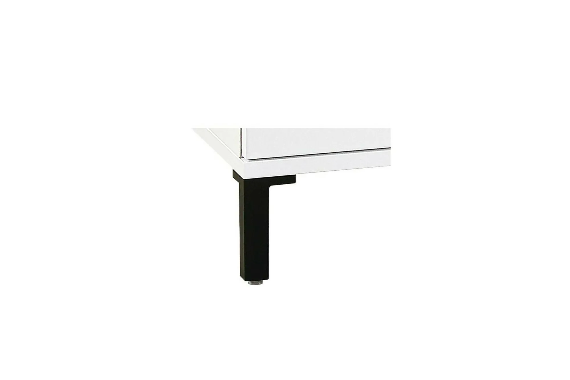 Scarpiera Dcalhanogl, 81x34h200 cm, Bianco lucido e Antracite<Dmora Discount