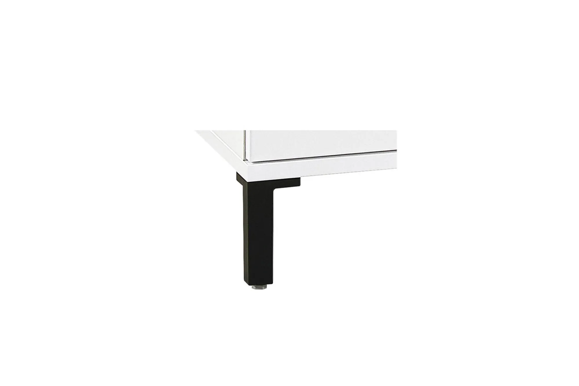 Scarpiera Dcaracciol, 160x34h115 cm, Bianco lucido e Antracite<Dmora Sale