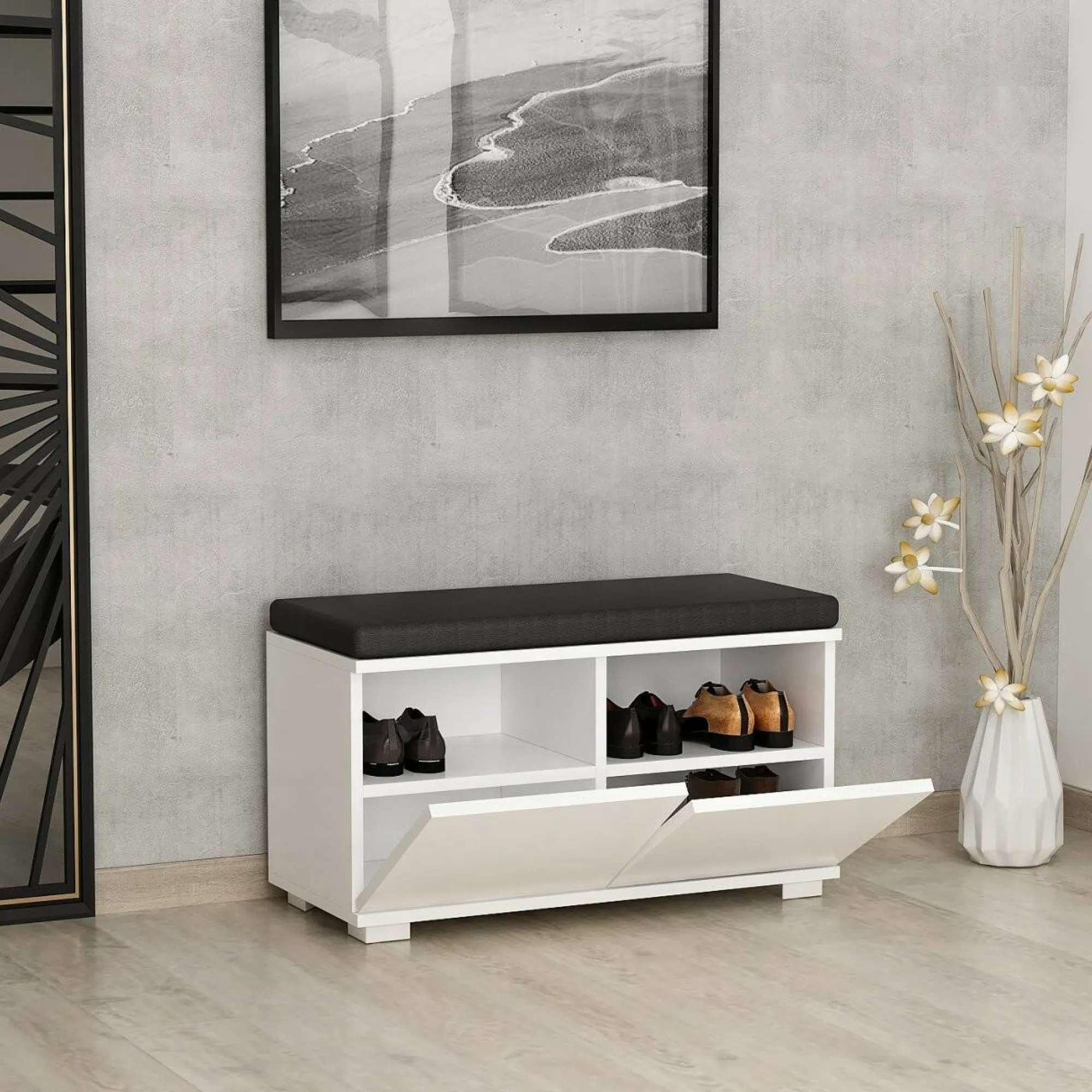 Scarpiera Delphin, 80x35 h42 cm,<Dmora Online