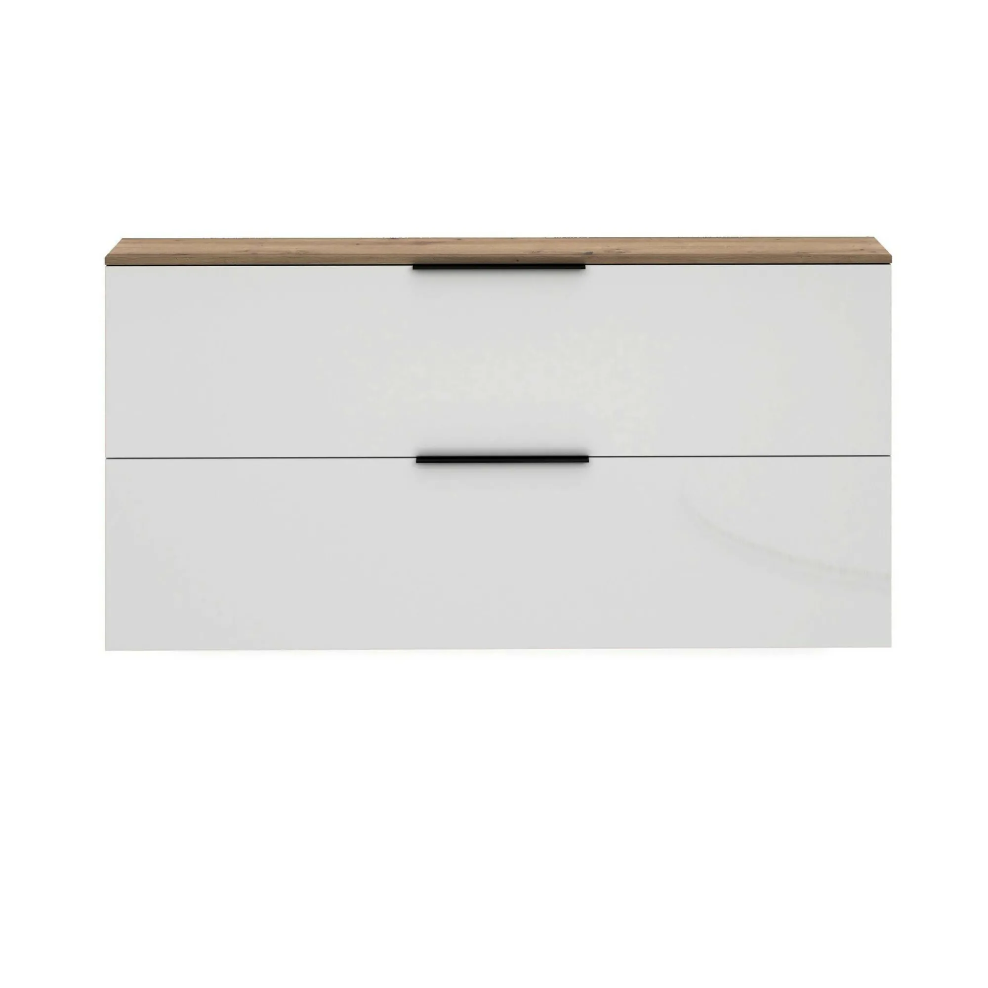 Scarpiera Dfurlanett, 160x19h80 cm, Bianco lucido e Rovere<Dmora Flash Sale