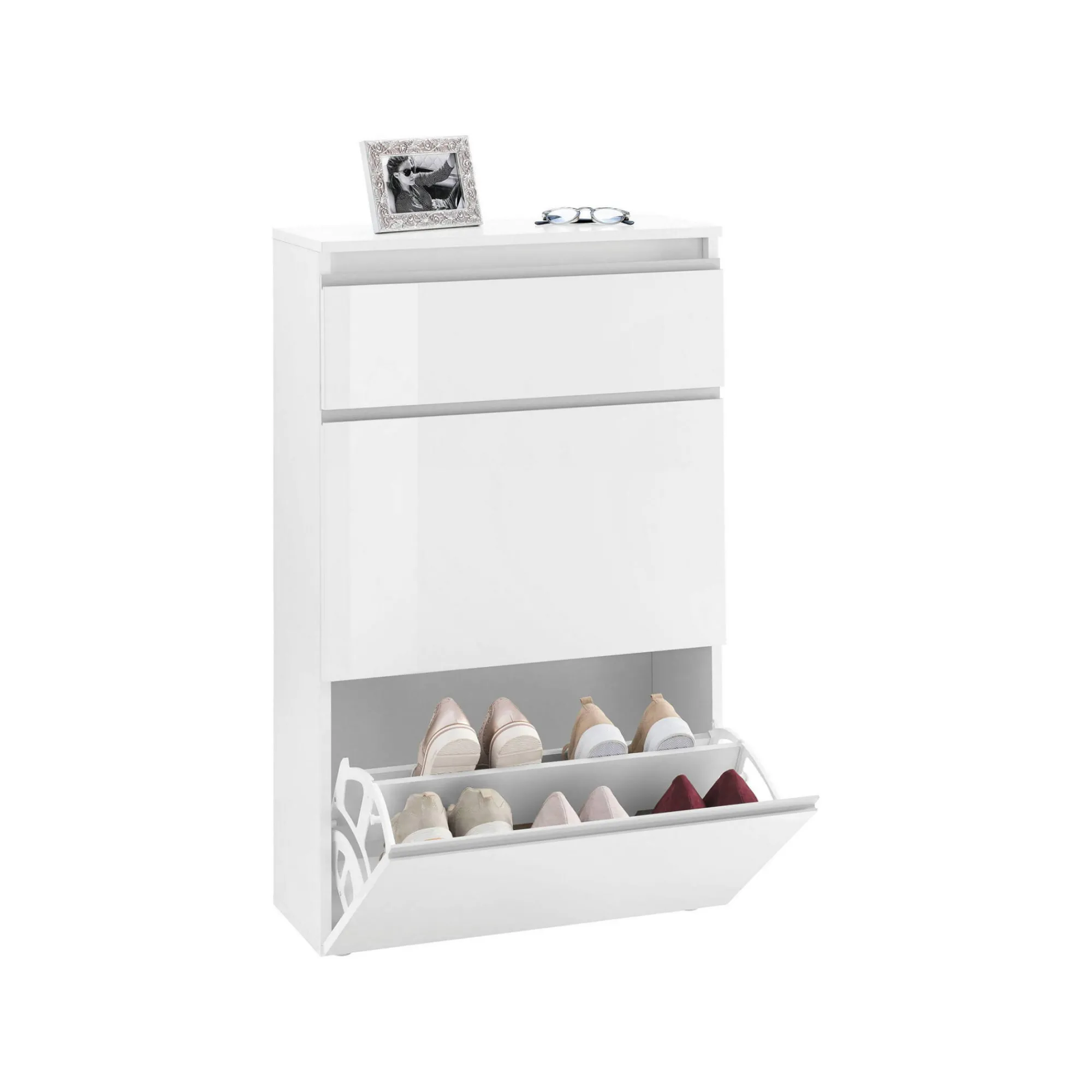 Scarpiera Dlogarz, cm 60x27h108,<Dmora Best