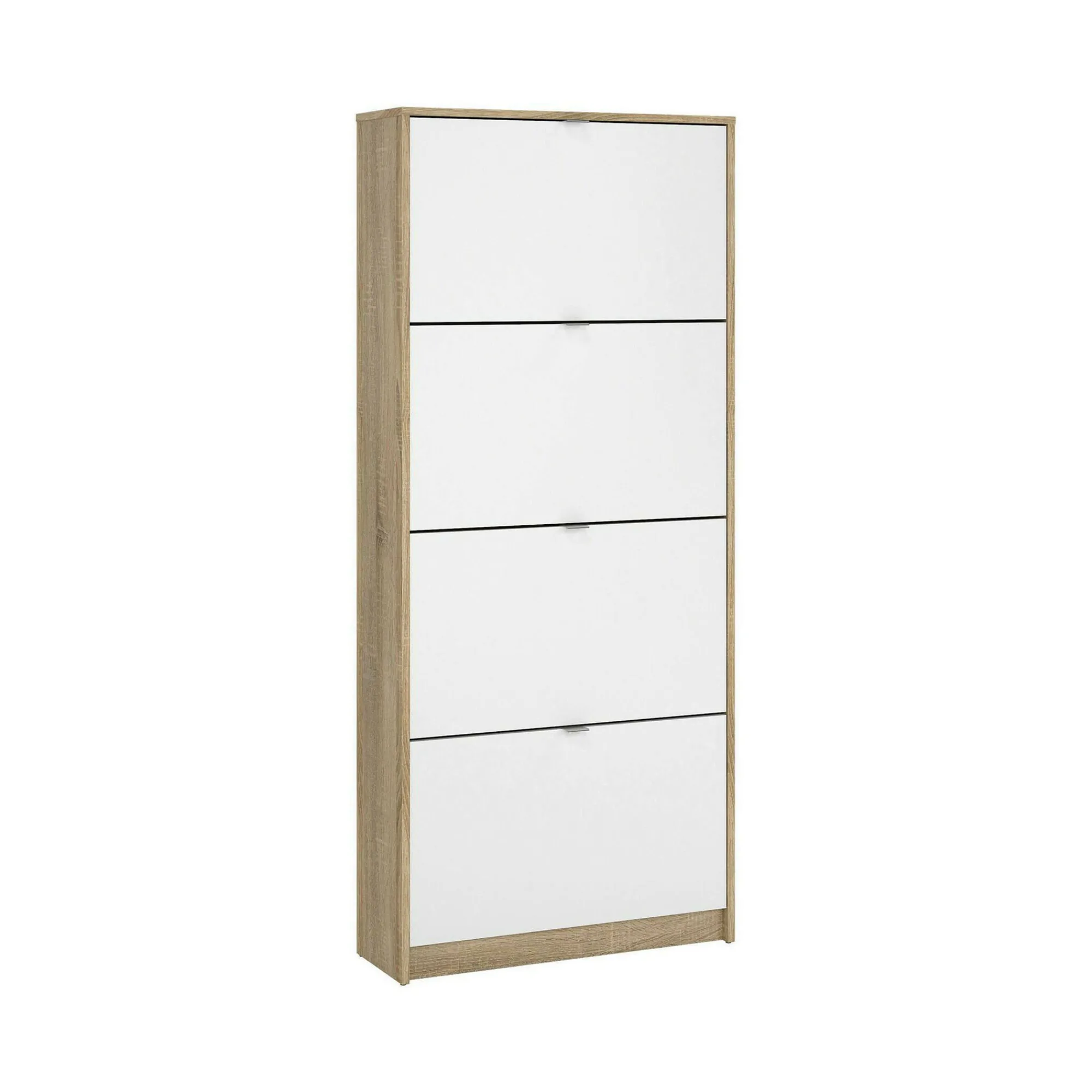 Scarpiera Epidoto, 24x70 h162 cm, Quercia e Bianco<Dmora Best