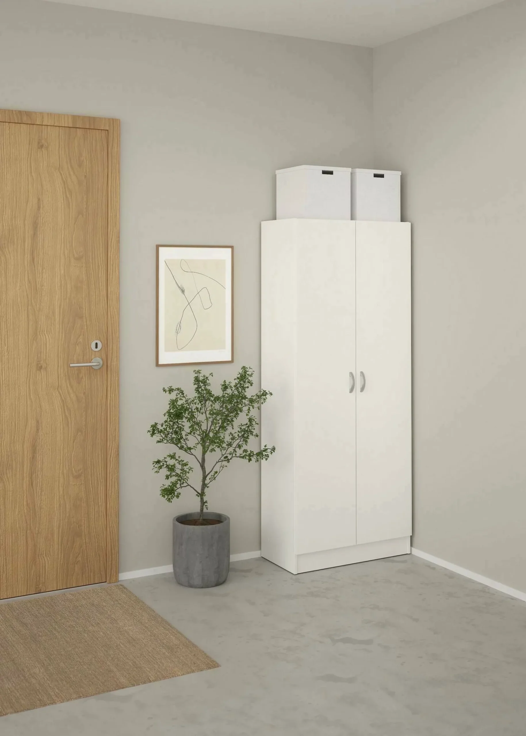 Scarpiera Erinni, 69x35 h170 cm,<Dmora Clearance
