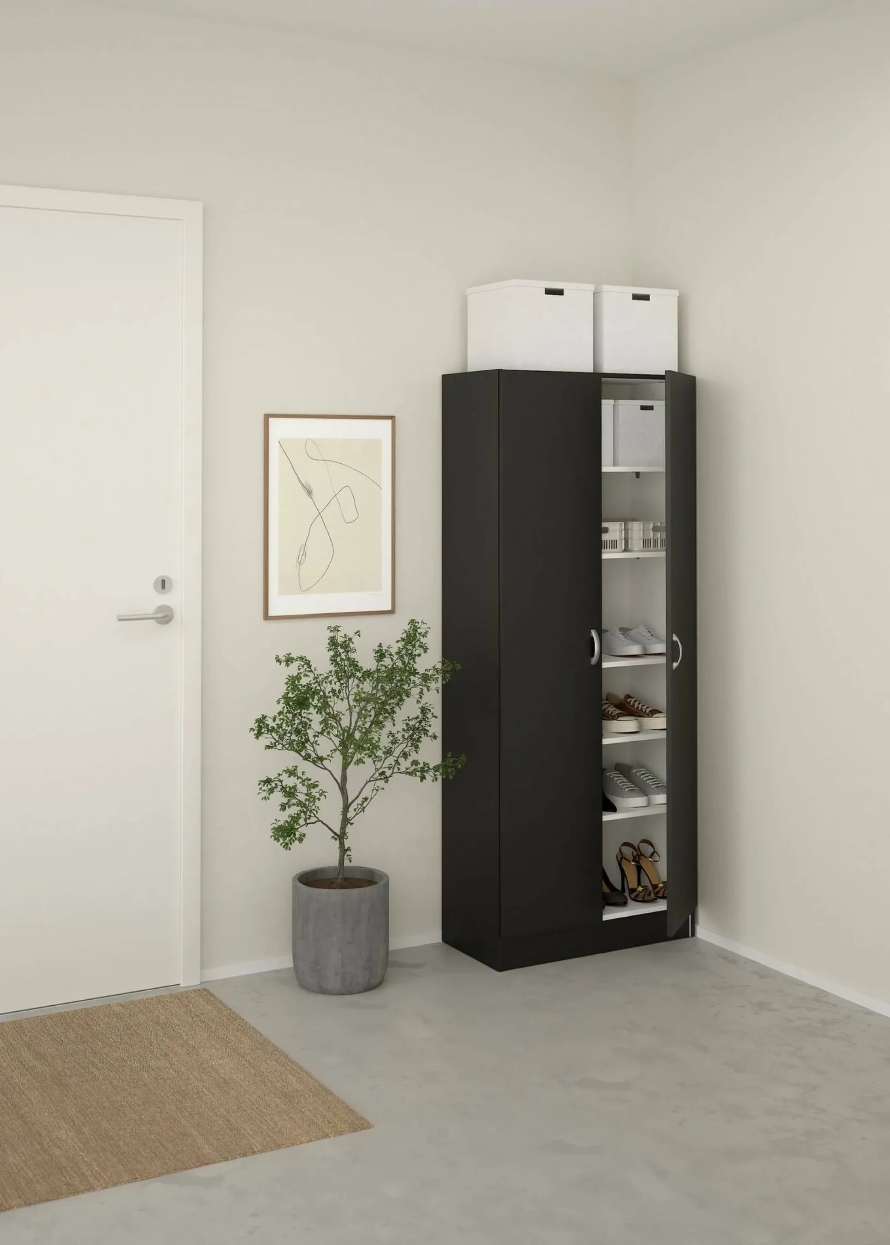 Scarpiera Erinni, 35x69 h170 cm,<Dmora New