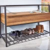 Scarpiera Euskirchen, Mobile portascarpe, Armadio da ingresso multiuso, Mobiletto per calzature, 90x61 h39 cm,<Dmora Hot