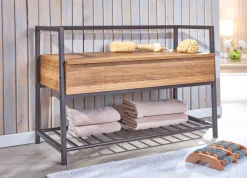 Scarpiera Euskirchen, Mobile portascarpe, Armadio da ingresso multiuso, Mobiletto per calzature, 90x61 h39 cm,<Dmora Flash Sale