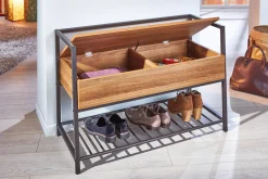 Scarpiera Euskirchen, Mobile portascarpe, Armadio da ingresso multiuso, Mobiletto per calzature, 90x61 h39 cm,<Dmora Hot