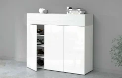 Scarpiera Griselda, 114x38h100 cm, effetto larice<Dmora Flash Sale
