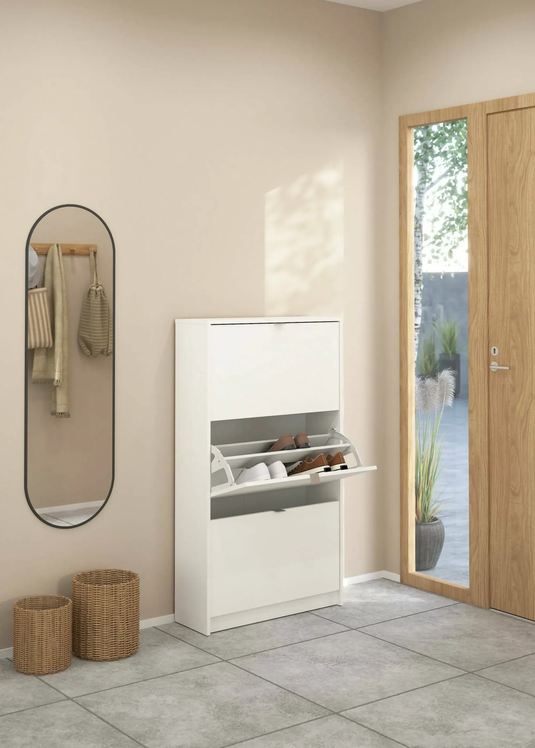 Scarpiera Irina, 70x24 h124 cm,<Dmora Hot