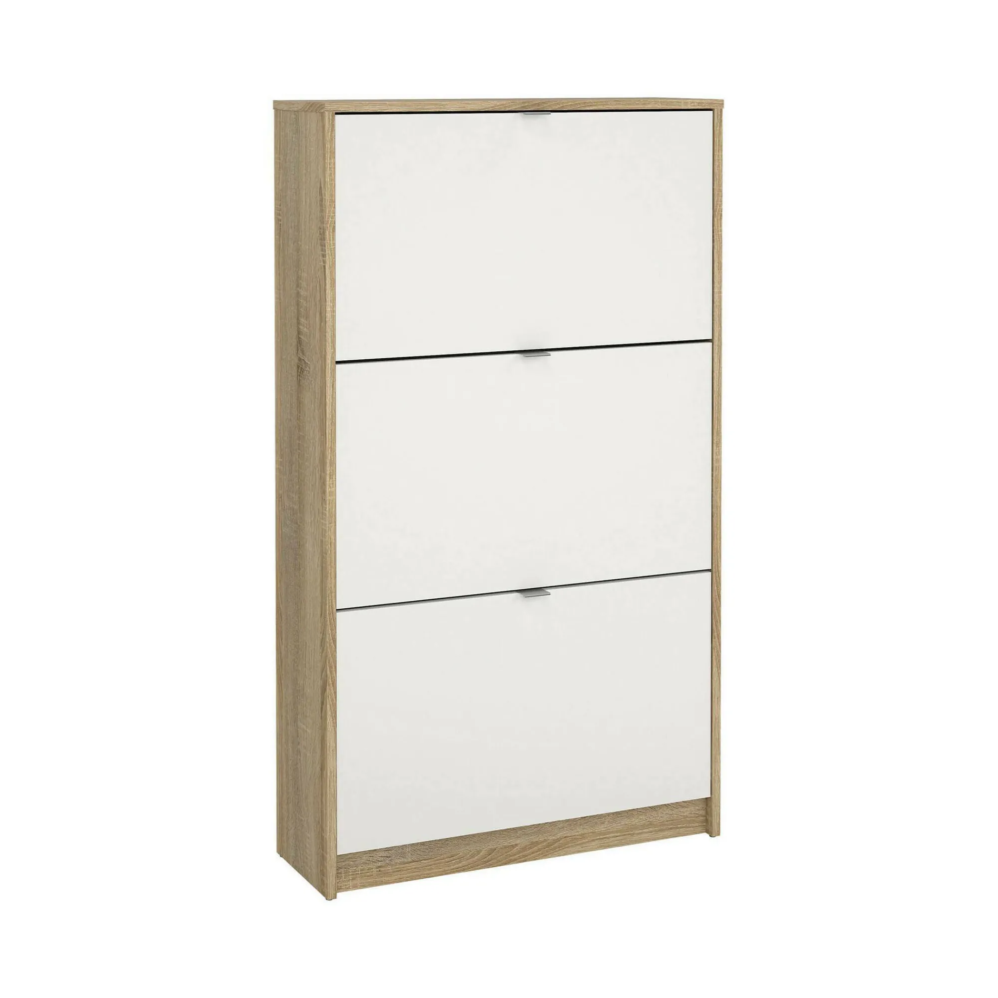 Scarpiera Irina, 70x24 h124 cm, Quercia e Bianco<Dmora Clearance