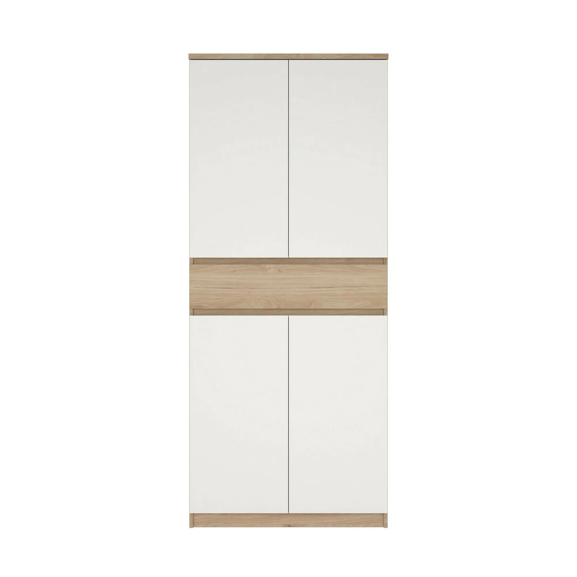 Scarpiera Jangmi, 40x80 h192 cm, Rovere e Bianco<Dmora Discount