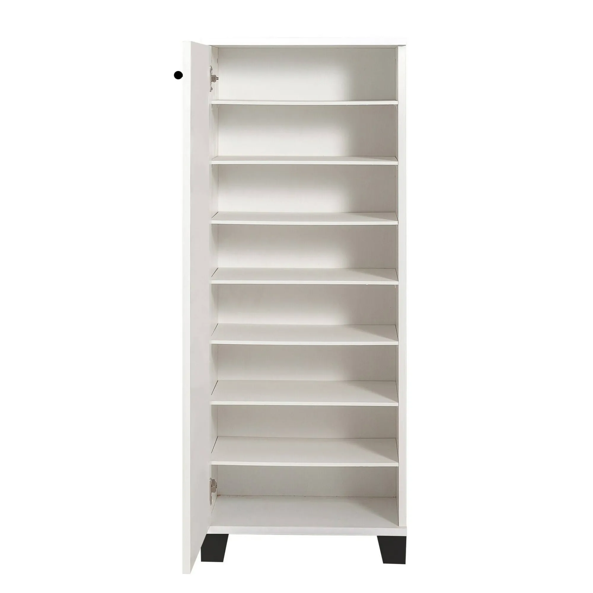 Scarpiera Kika, 50x38 h127 cm, Bianco e Nero<Dmora Outlet