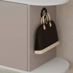 Scarpiera Kyle, 104x37 h50 cm, Beige e Bianco<Dmora Fashion