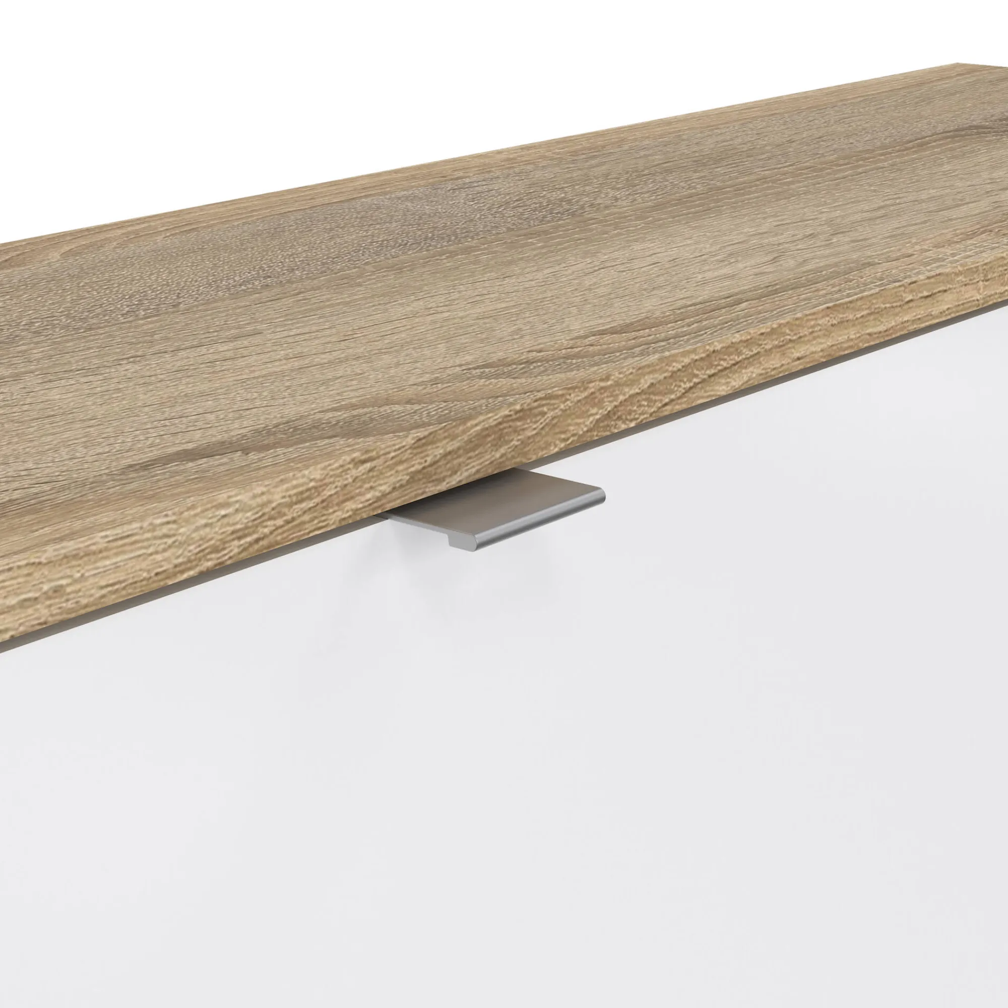 Scarpiera Marthe, Mobile portascarpe, Armadio da ingresso multiuso, Mobiletto per calzature, 99x24 h124 cm, Quercia e Bianco<Dmora Hot