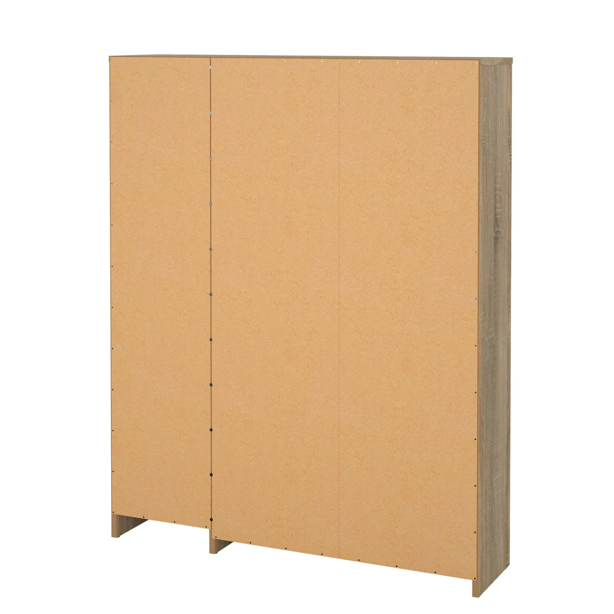 Scarpiera Marthe, Mobile portascarpe, Armadio da ingresso multiuso, Mobiletto per calzature, 99x24 h124 cm, Quercia e Bianco<Dmora Hot