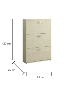 Scarpiera Mekunu, 73x25h120 cm,<Dmora New