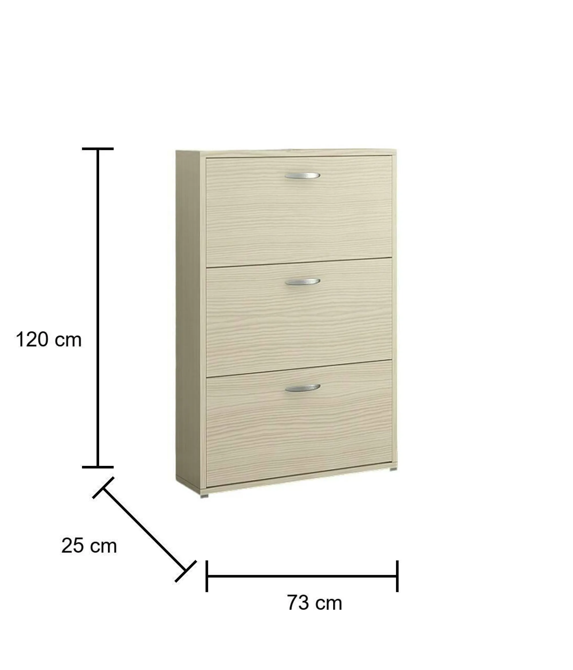 Scarpiera Mekunu, 73x25h120 cm,<Dmora New