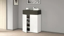 Scarpiera Nala, 76x38h100 cm, Bianco e<Dmora Store