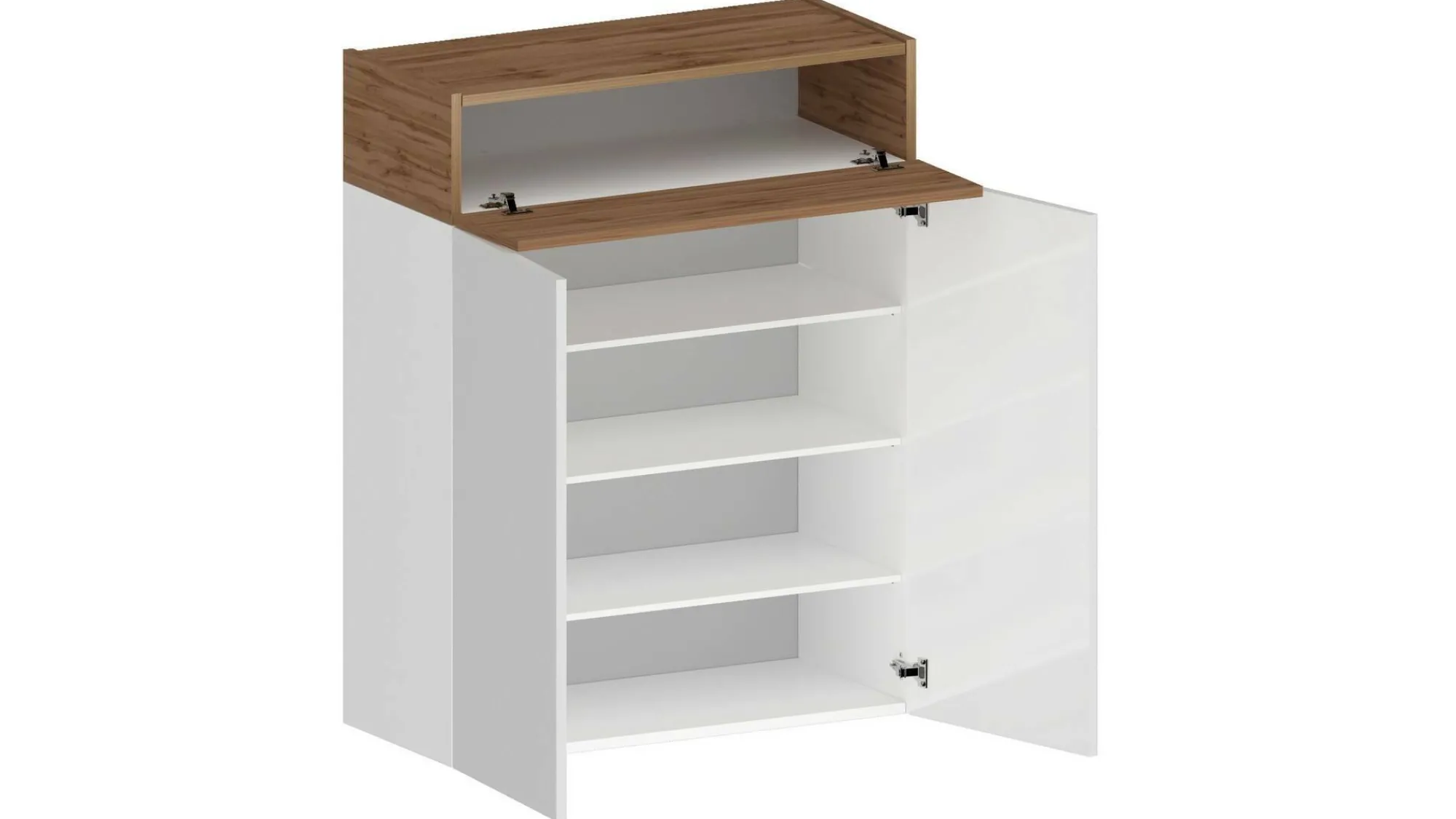 Scarpiera Nala, 76x38h100 cm, Bianco e<Dmora Online