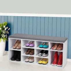 Scarpiera panca con cuscino imbottito<Dmora Outlet
