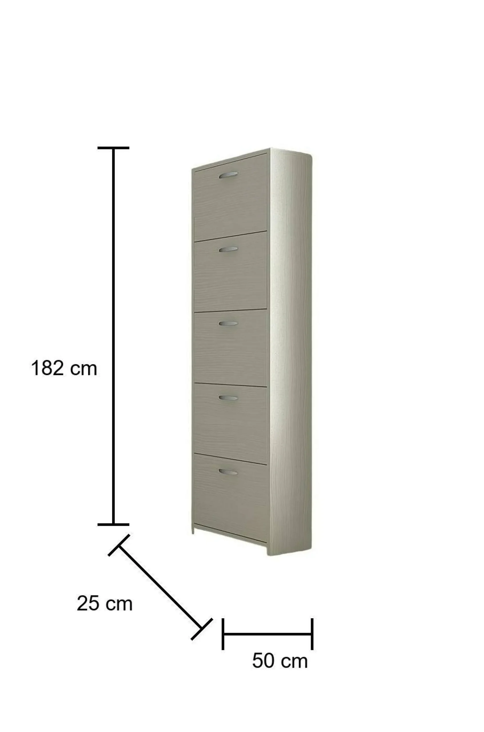 Scarpiera Roanu, 50x25h182 cm,<Dmora Flash Sale