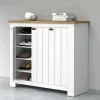 Scarpiera Seprio, 114x42h100 cm, Bianco e<Dmora Outlet