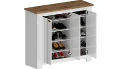 Scarpiera Seprio, 114x42h100 cm, Bianco e<Dmora Outlet