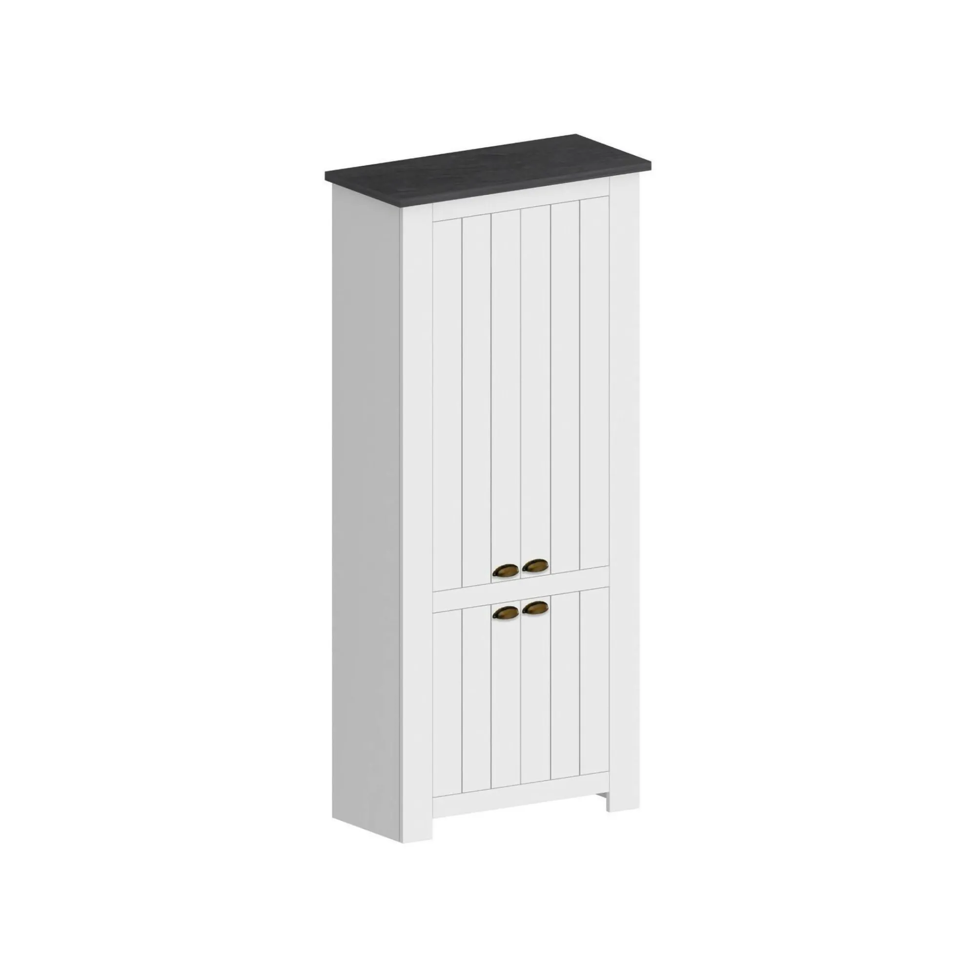 Scarpiera Shirley, 84x42h200 cm, Bianco e<Dmora Discount