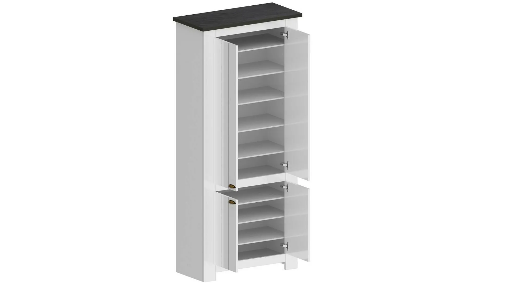Scarpiera Shirley, 84x42h200 cm, Bianco e<Dmora Discount