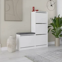 Scarpiera Velma, 105x26 h119 cm,<Dmora Best Sale